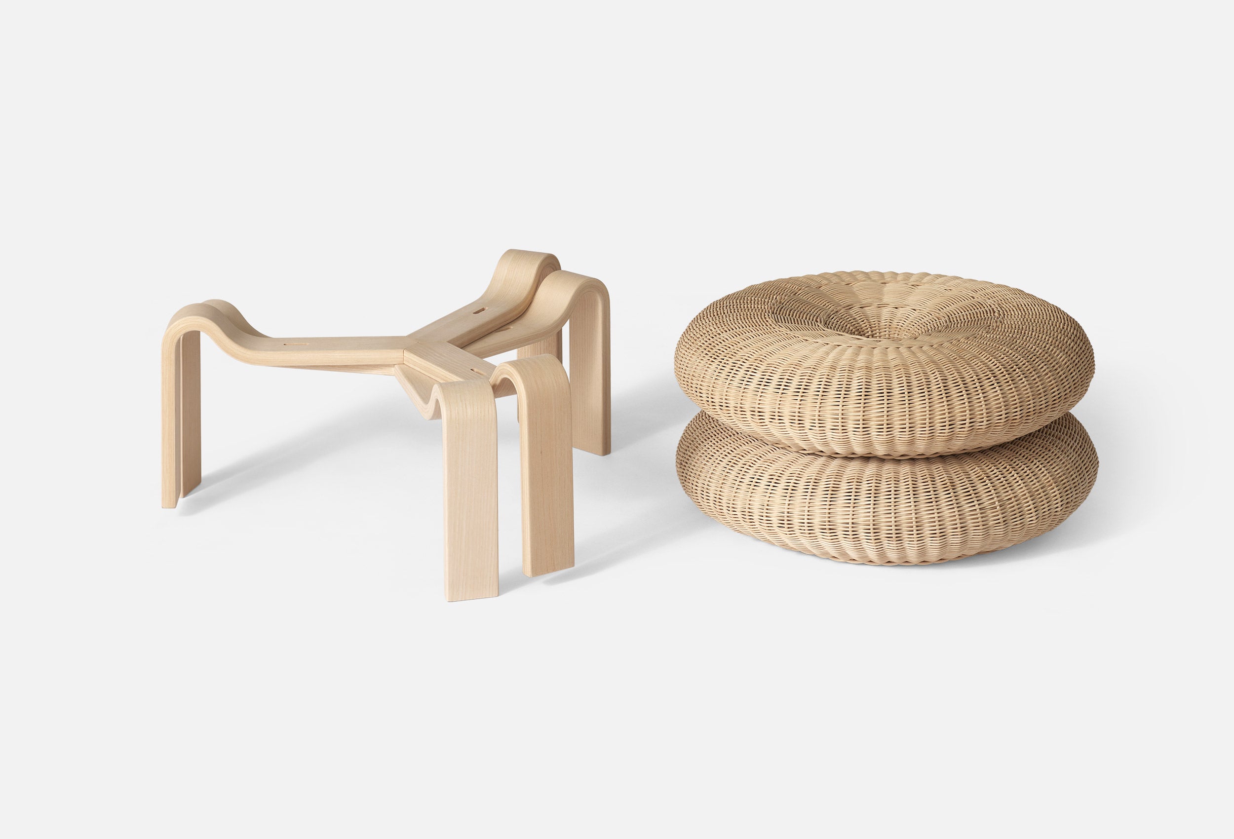 スツール e Peterson stool Wicker) Stool – A. PETERSEN